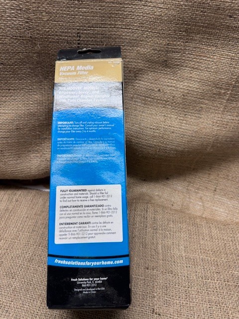 Fresh Solutions Vacuum Filter Allergen Filtration HEPA Hoover Twin Chambers*New gallery