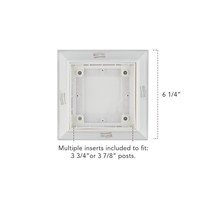 Deckorators White Solar LED Deck Post Cap Light for 4x4 Wood Posts gallery