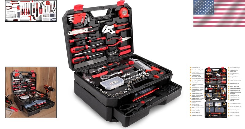 Complete 325-Piece DIY Tool Kit with Soft-Grip Handle - Ideal Gift for Any DIYer gallery