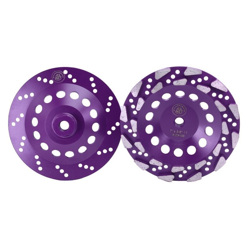 7" Purple Concrete Eater – Professional Aggressive Diamond Cup Wheel 18/20 Grit gallery
