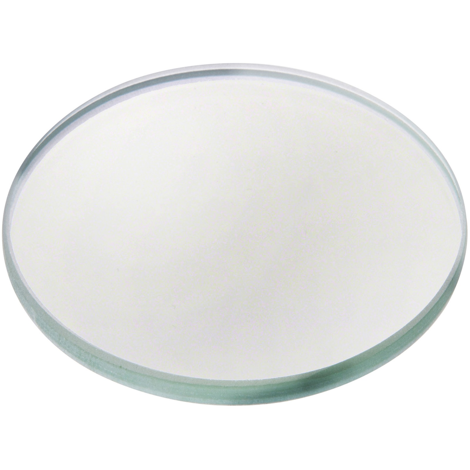 Plymor 2.5" Round, 3mm Thick Non-Beveled Glass Mirror Circle gallery