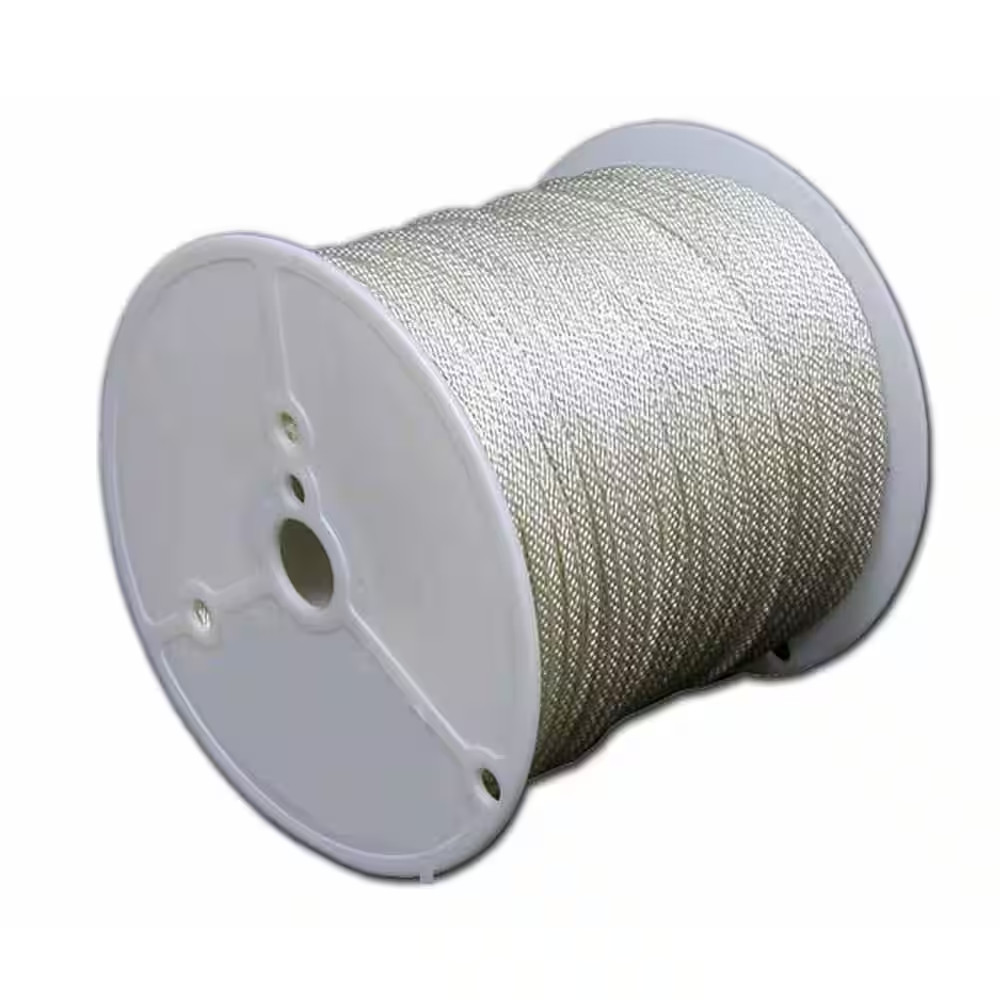 Solid Braid Nylon Rope 1/4 in x 200 ft Spool Strong Durable UV Resistant Craft gallery