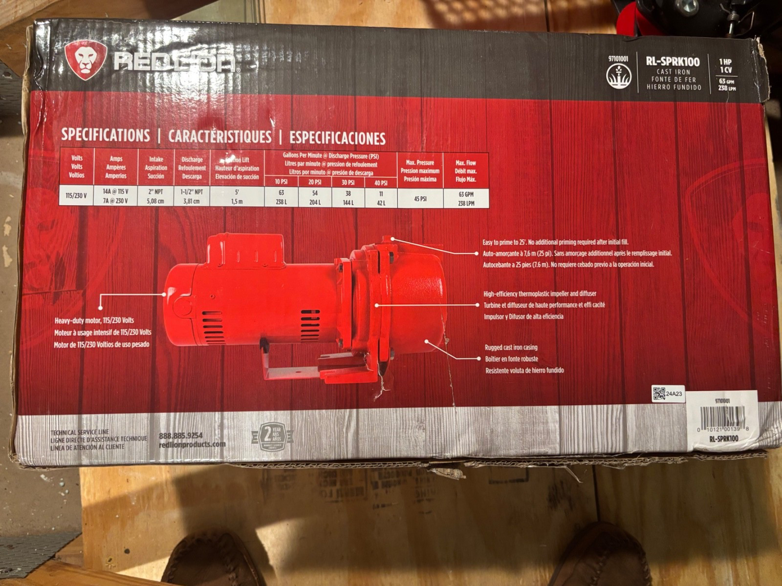 NEW RED LION SPRK100 SPRINKLER / IRRIGATION PUMP 1.0 HP 115/230 DUAL VOLTAGE gallery