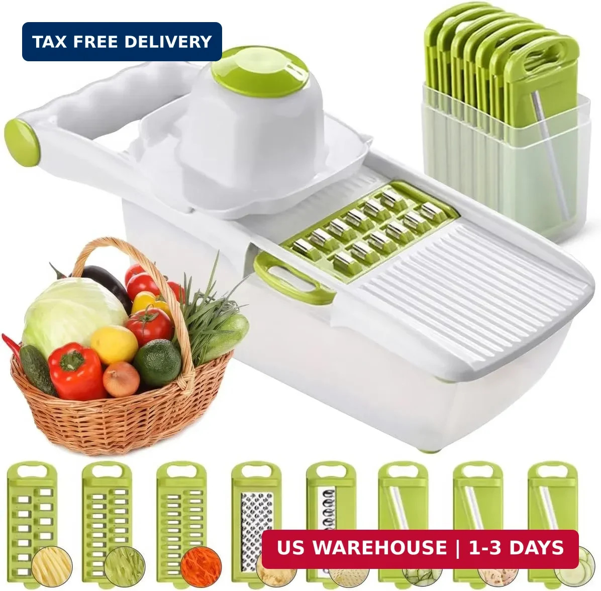Mandoline Slicer for Kitchen, Adjustable Mandoline Food Slicer, Vegetable Slicer gallery