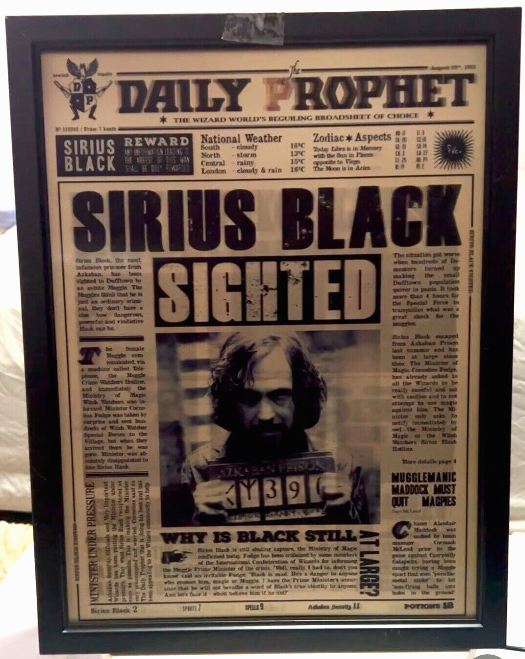 Harry Potter-Daily Prophet-3D Lenticular Flip Effect- 3 Images Changes,3 In One gallery