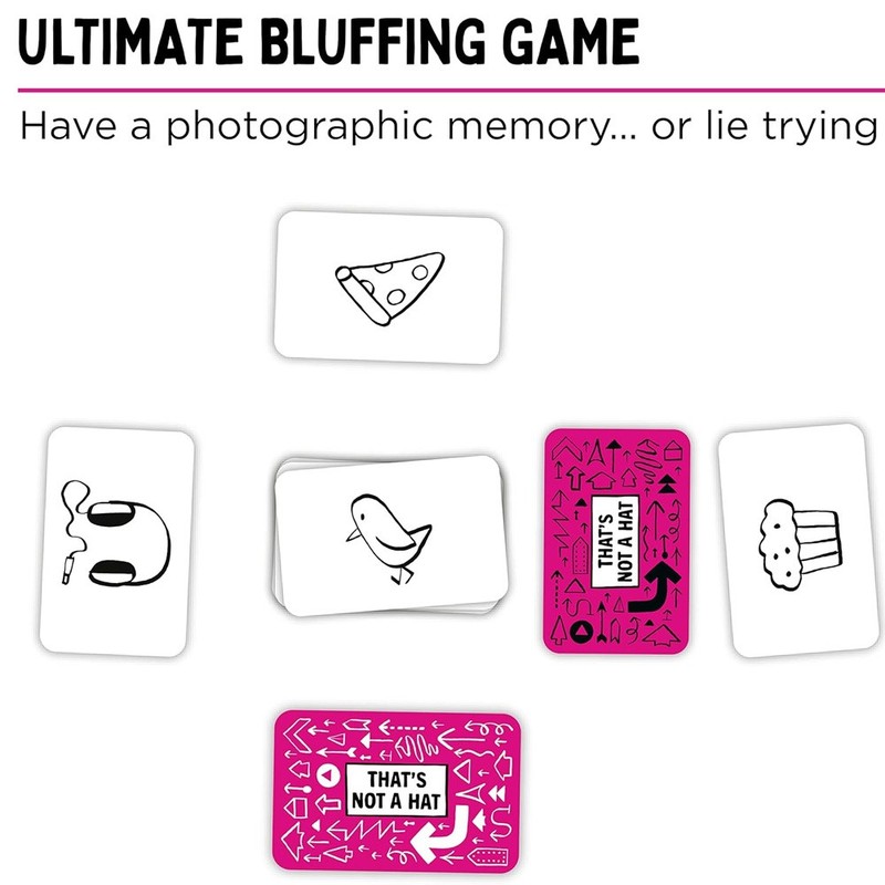 That'S Not a Hat - Fun Bluffing & Memory Party Game for All Ages Components Game gallery