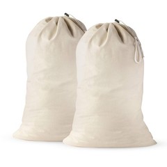 2 Pack – Extra Large Cotton Laundry Bag, Heavy Duty Large Laundry Bags 24 X 3