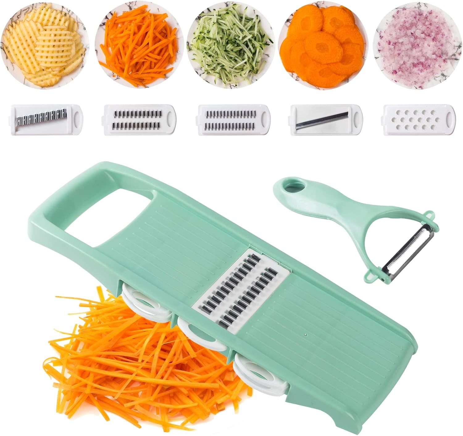 Mandoline Slicer for Kitchen 7-In-1 Vegetable/Cheese/Potato/Carrot/Cucumber Gra gallery