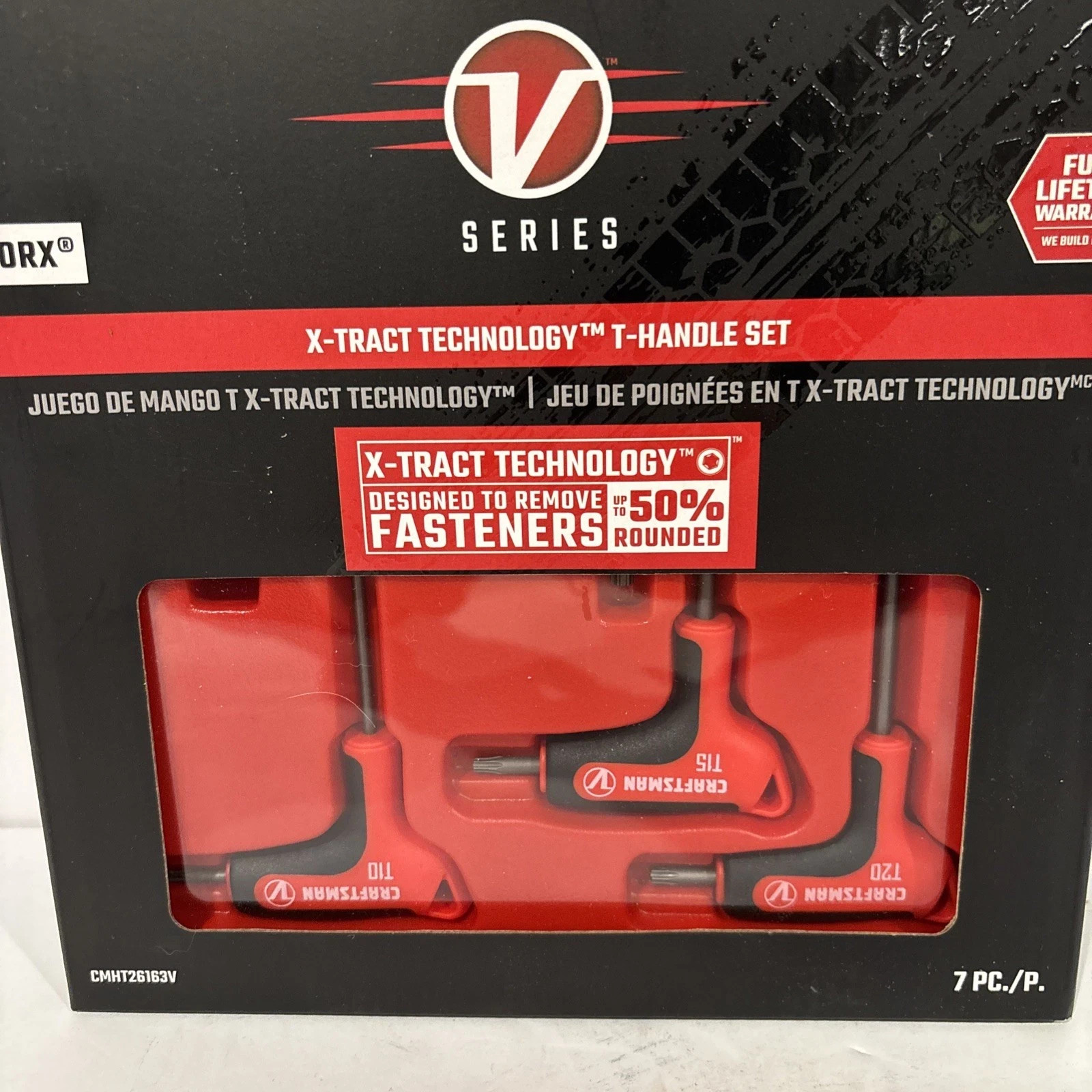 Craftsman V-Series XTract 7 Piece T-Handle Set SAE CMHT26163V Brand New gallery