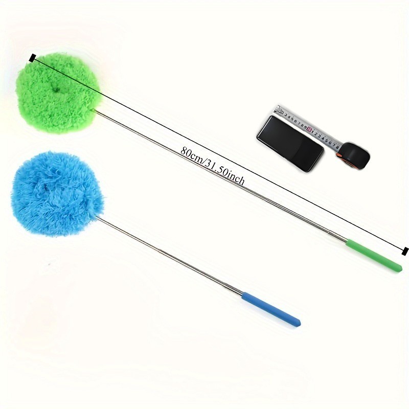 Extendable Ceiling Fan Duster – Detachable Washable Microfiber Brush (Household gallery