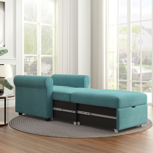 3-in-1 Sofa Bed Pull Out Accent Armchair Convertible Sleeper Chair Bed Recliner gallery