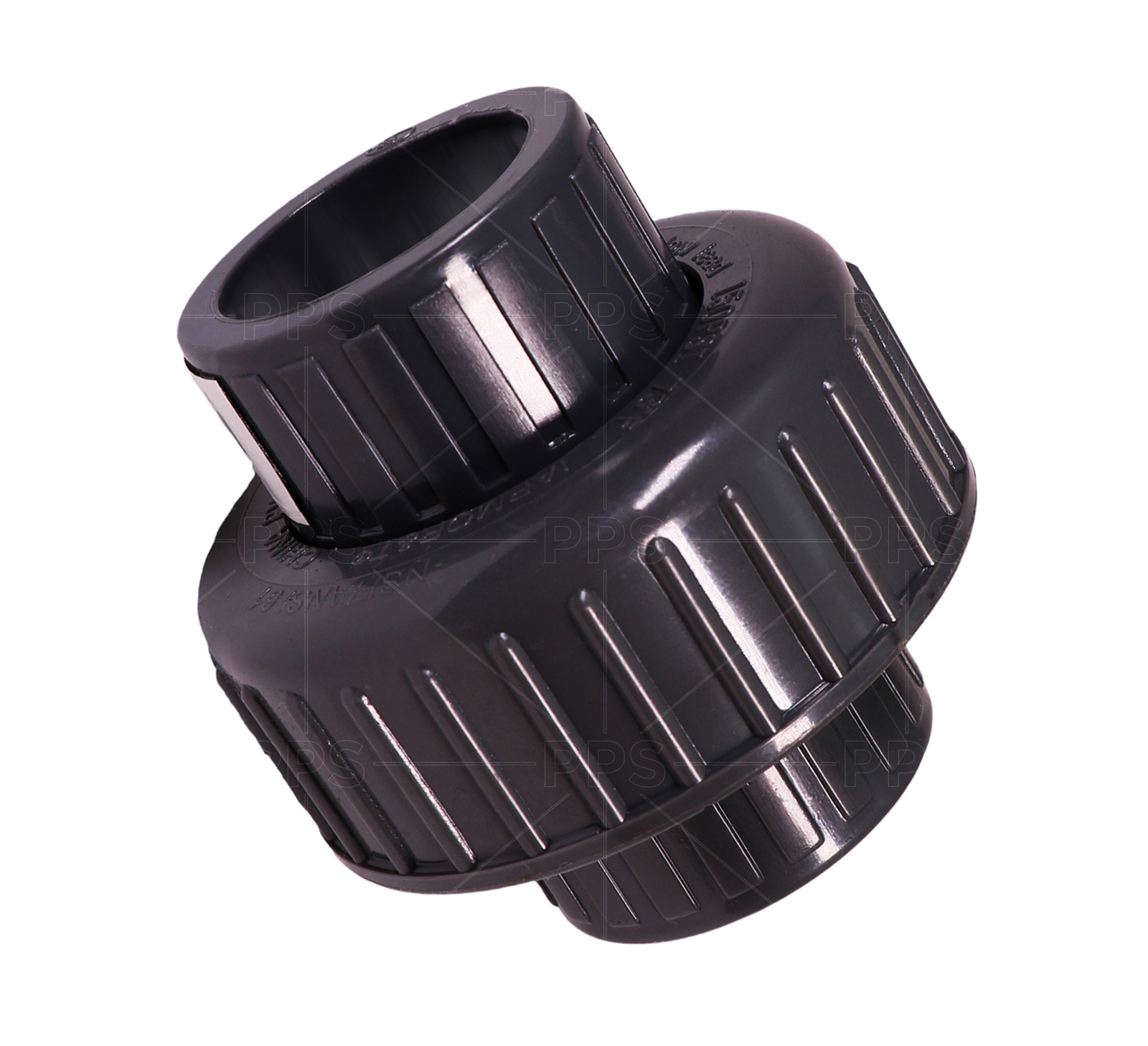 Midline Valve PVC Union Coupling Pipe Fitting 1/2''-2'' Solvent Connection Grey gallery