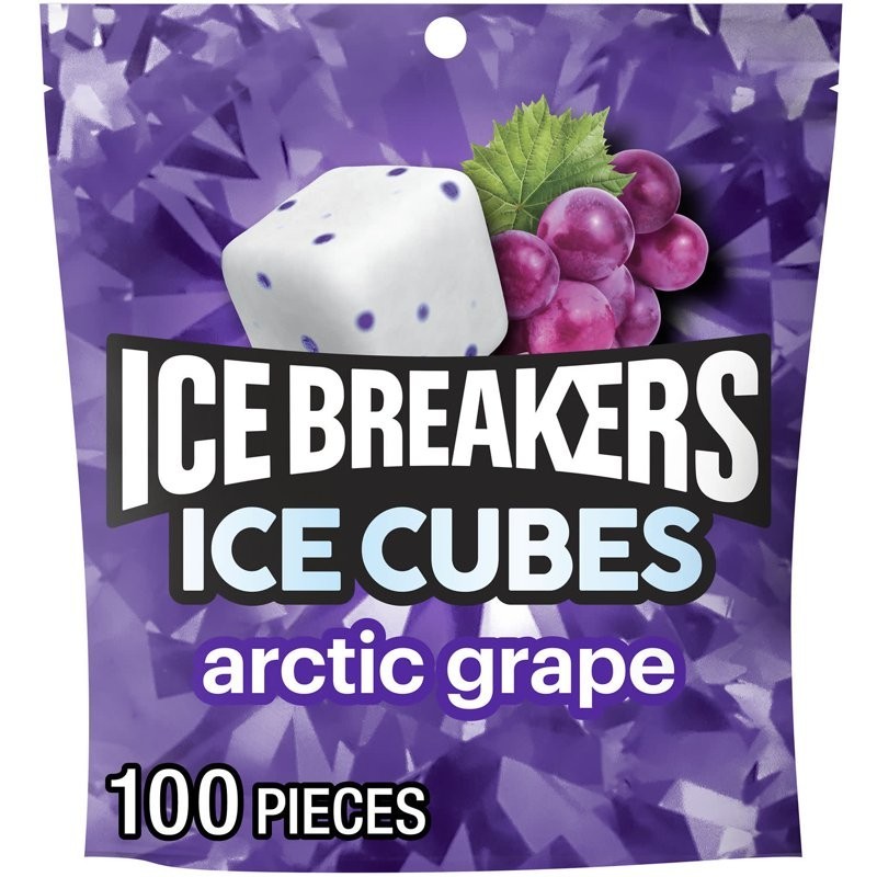 Ice Breakers Ice Cubes Arctic Grape Sugar Free Gum 8.11 oz 100 pcs gallery