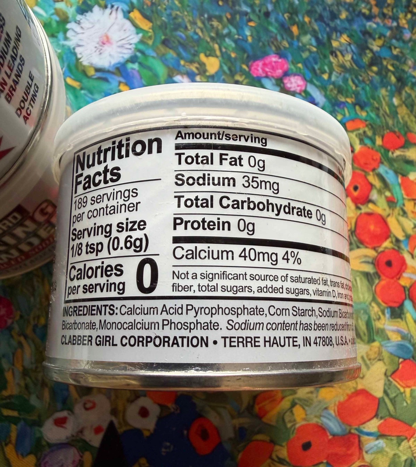 (6) cans RUMFORD Reduced Sodium BAKING POWDER 4oz - Exp Jan 29 2028 gallery