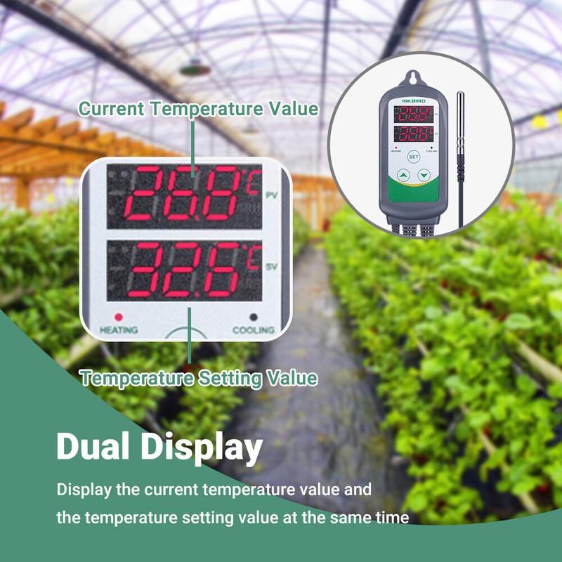 Inkbird Wifi Temperature Control Thermostat Heating Cooling Metal Probe C/F APP gallery