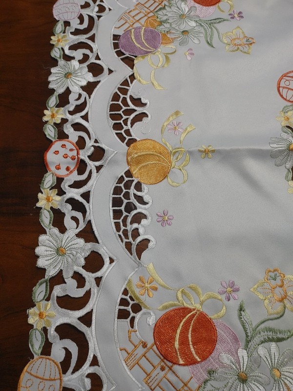 Floral Easter Square Springtime Tablecloth 33" Square gallery