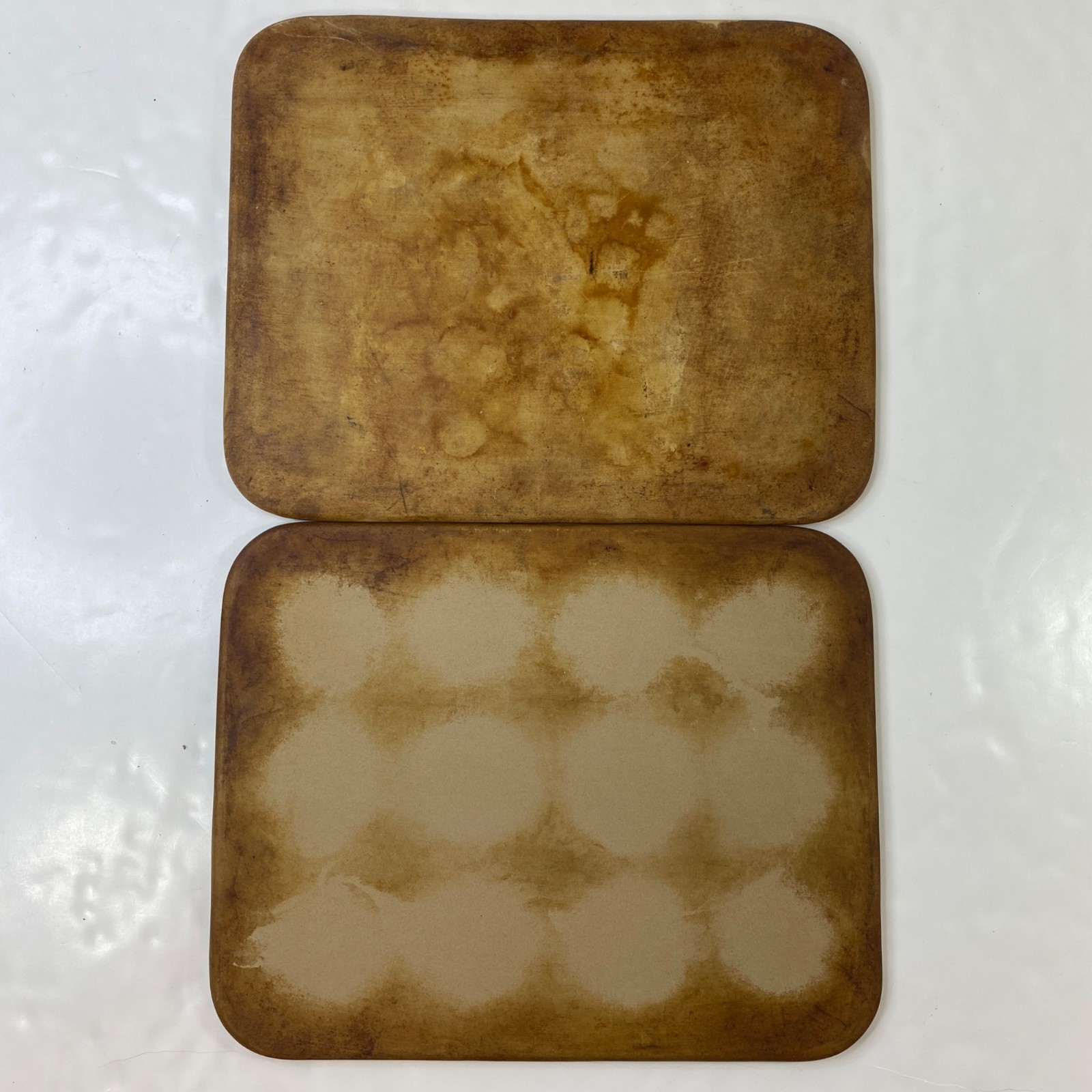 Pampered Chef Set 2 Flat 12" x 15" Rectangular Baking Stone Cooking Sheets gallery