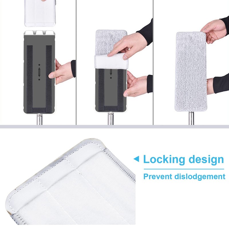 Flat Mop Pads, Mop Replacement Pads, Microfiber Mop Pads, Machine Washable Pa... gallery