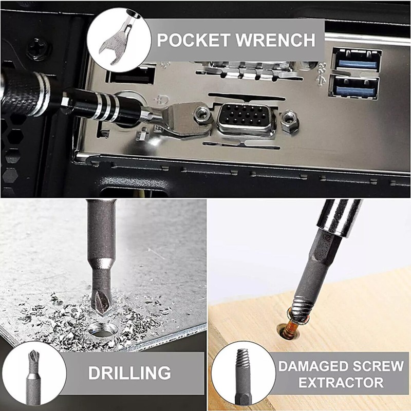 115 in 1 Precision Screwdriver Set Acssart Magnetic Bit Computer Repair Tool Kit gallery