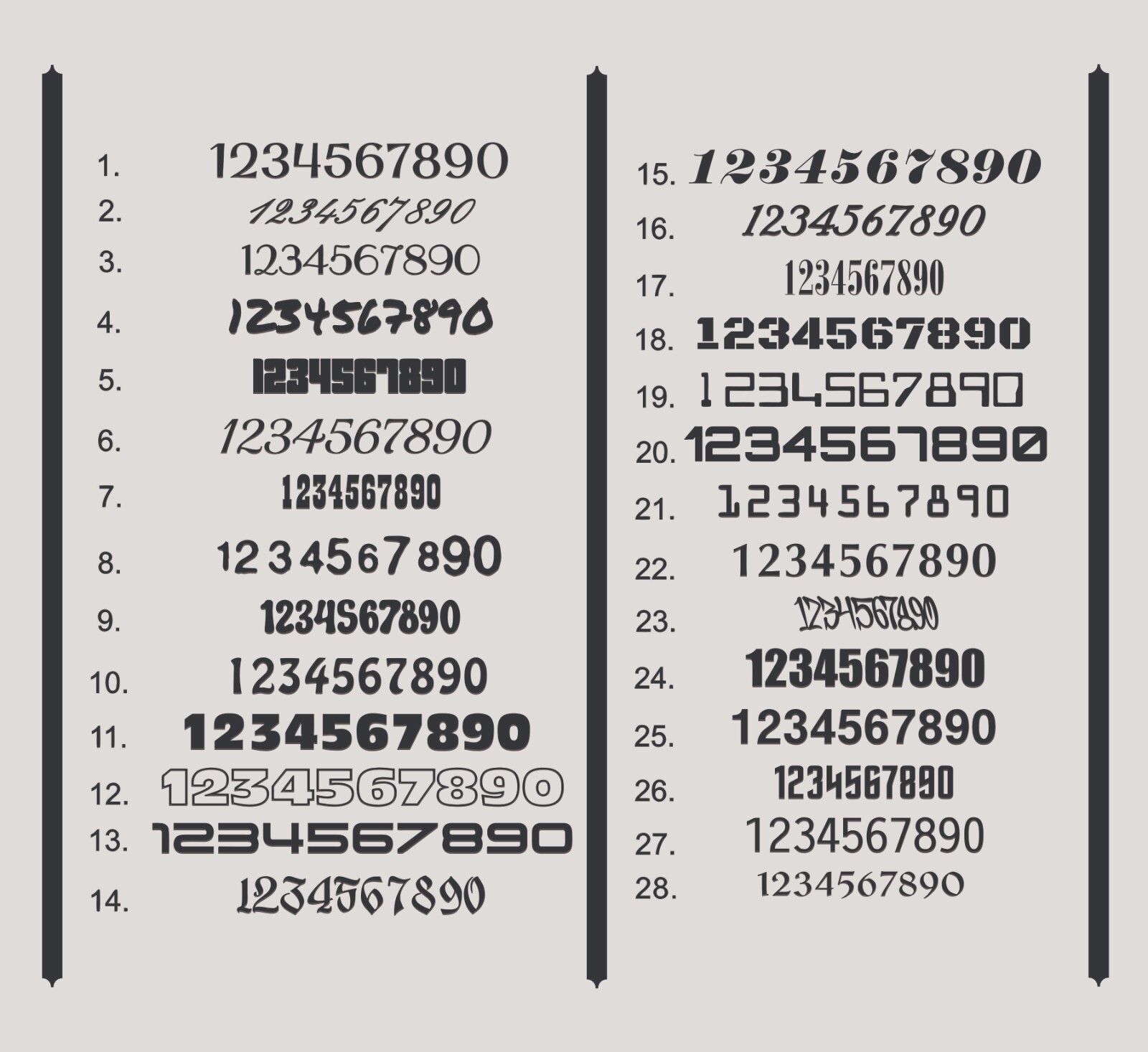 Custom Vinyl Number Decal Sticker Mailbox DOT Vehicle Boat Date Waterproof gallery