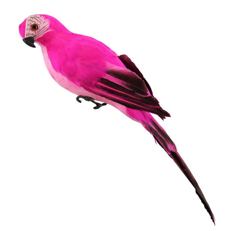 6Pc Fake Artificial Parrot Feather Bird Parrot Garden Home Yard Lawn Ornaments gallery