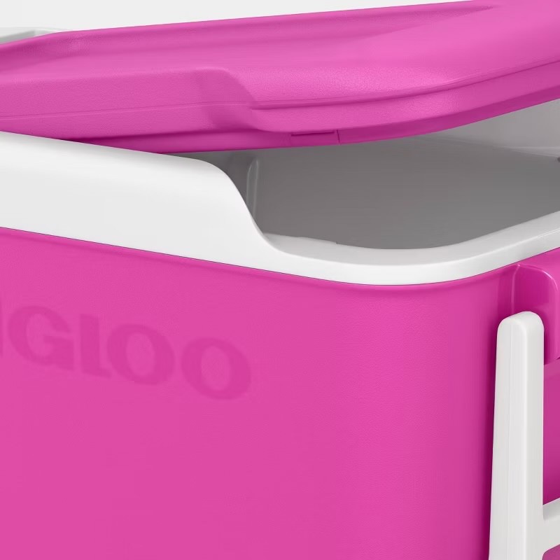 IGLOO WHEELIE 53 CANS/38QT ROLLING COOLER - Pink Fizz gallery