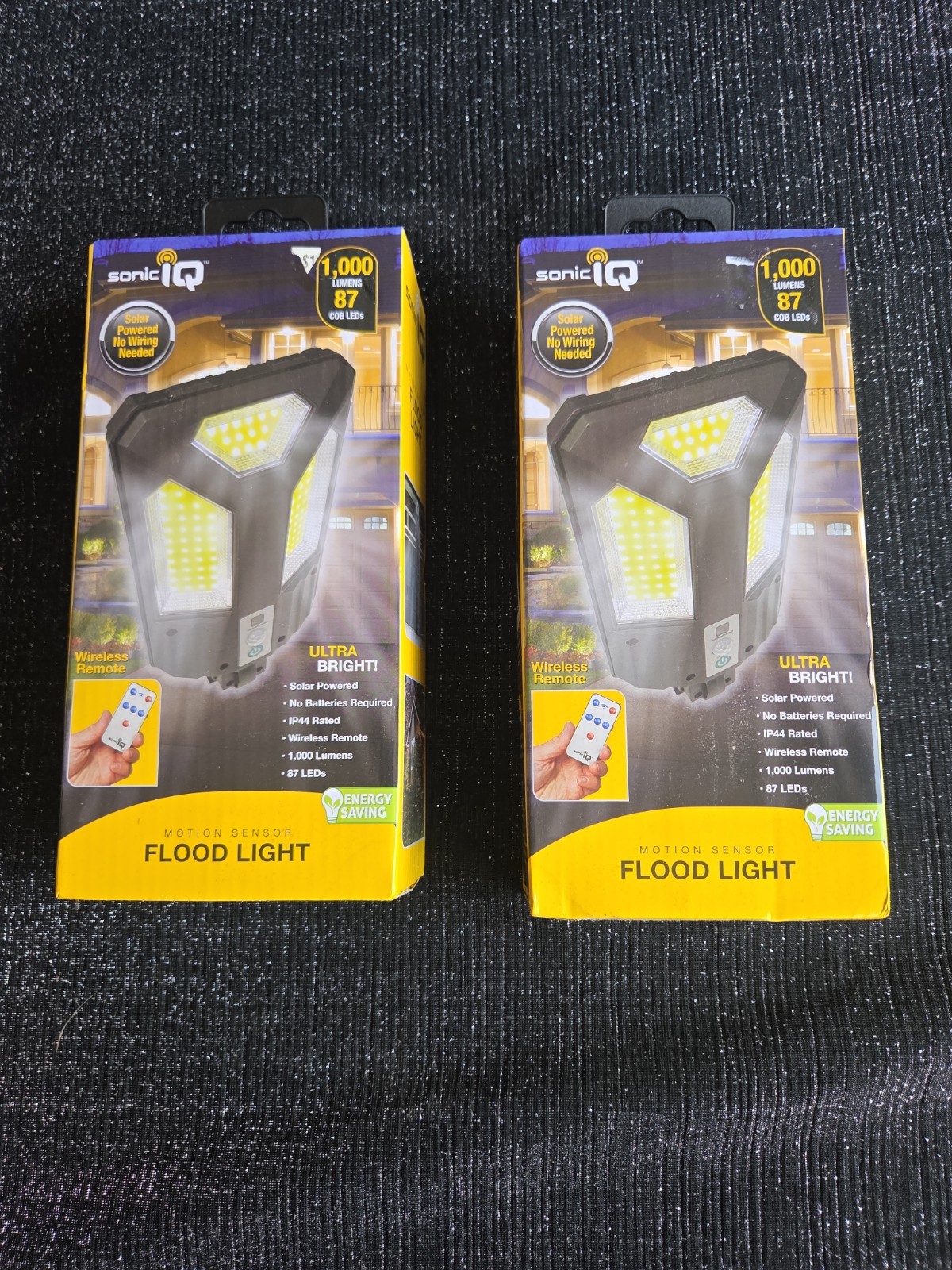 2- 1000LM Solar Wall Light – Remote Motion Sensor IP44 Outdoor Floodlight gallery