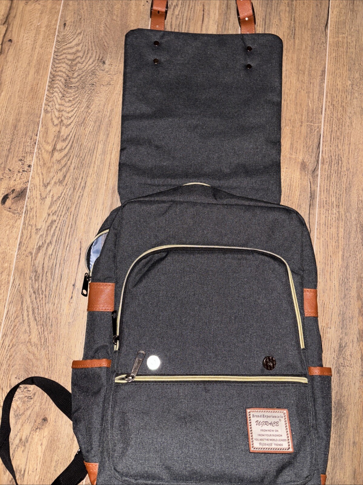 Backpack satchel style Tech Laptop Bag Attached USB Port 2