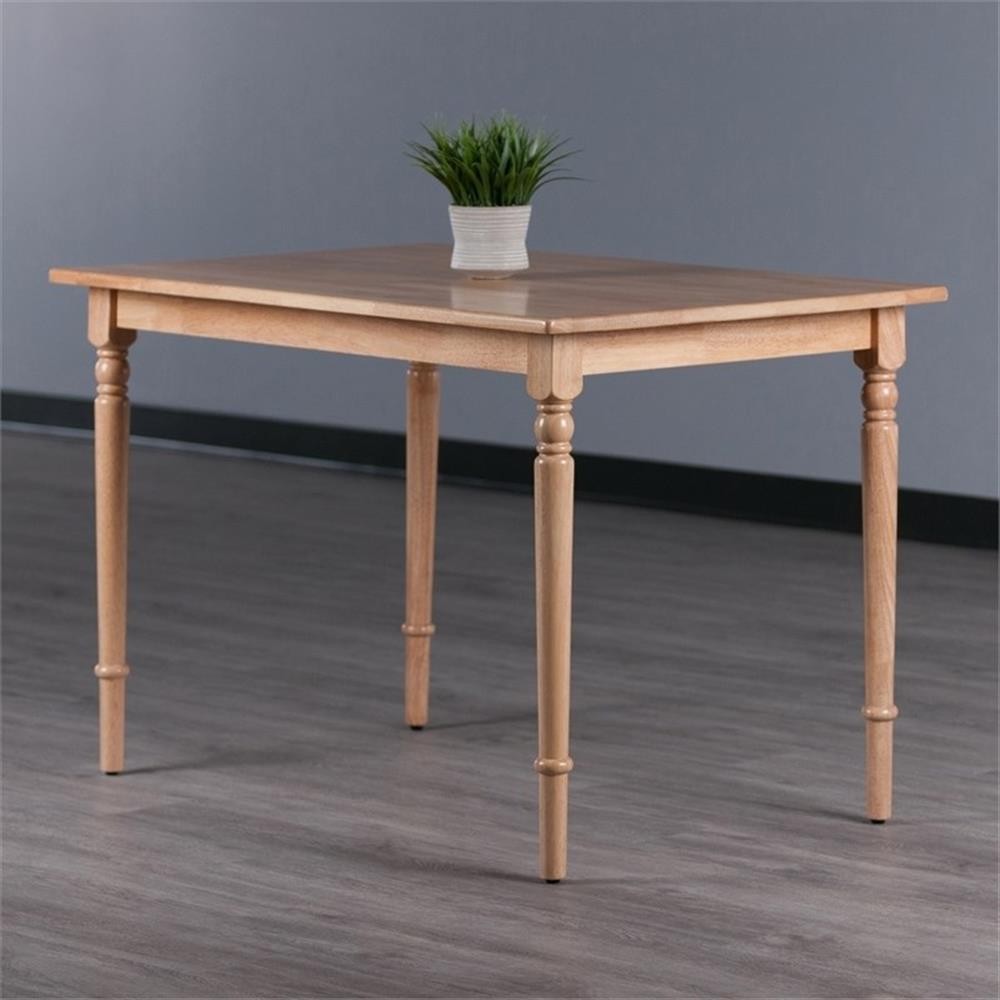 Pemberly Row Transitional Solid Wood Dining Table in Natural gallery