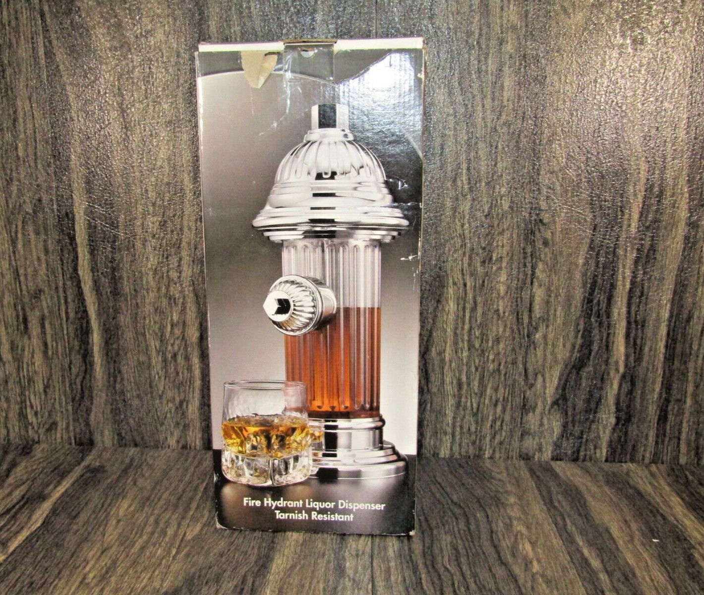 Godinger Silver Art Co Metal and Plastic Fire Hydrant Liquor Dispenser for Bar gallery