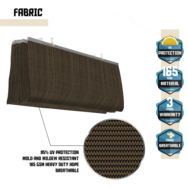 Wire Canopy Retractable Awning Replacement Cover for Pergola Terrace Deck Patio gallery