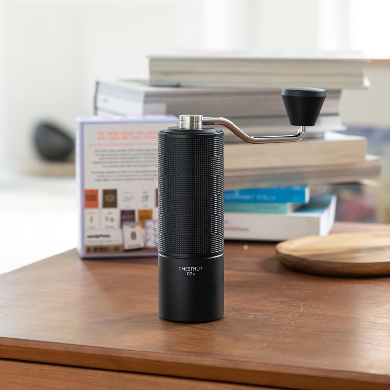 Compact Chestnut C2S Hand Coffee Grinder - Double Bearing for Precision Grinding gallery