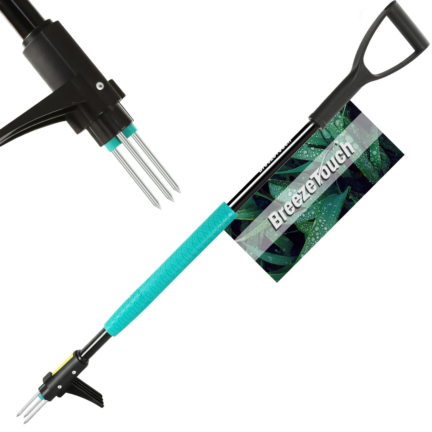 Detachable Weed Puller Tool with Long Handle, Heavy Duty Stand gallery