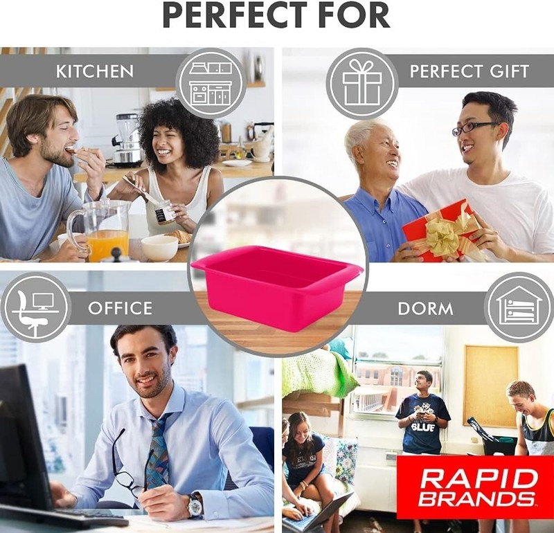 3 Pack Rapid Ramen Cooker Microwave Ramen 3 Minutes BPA Free Dishwasher Safe Red gallery