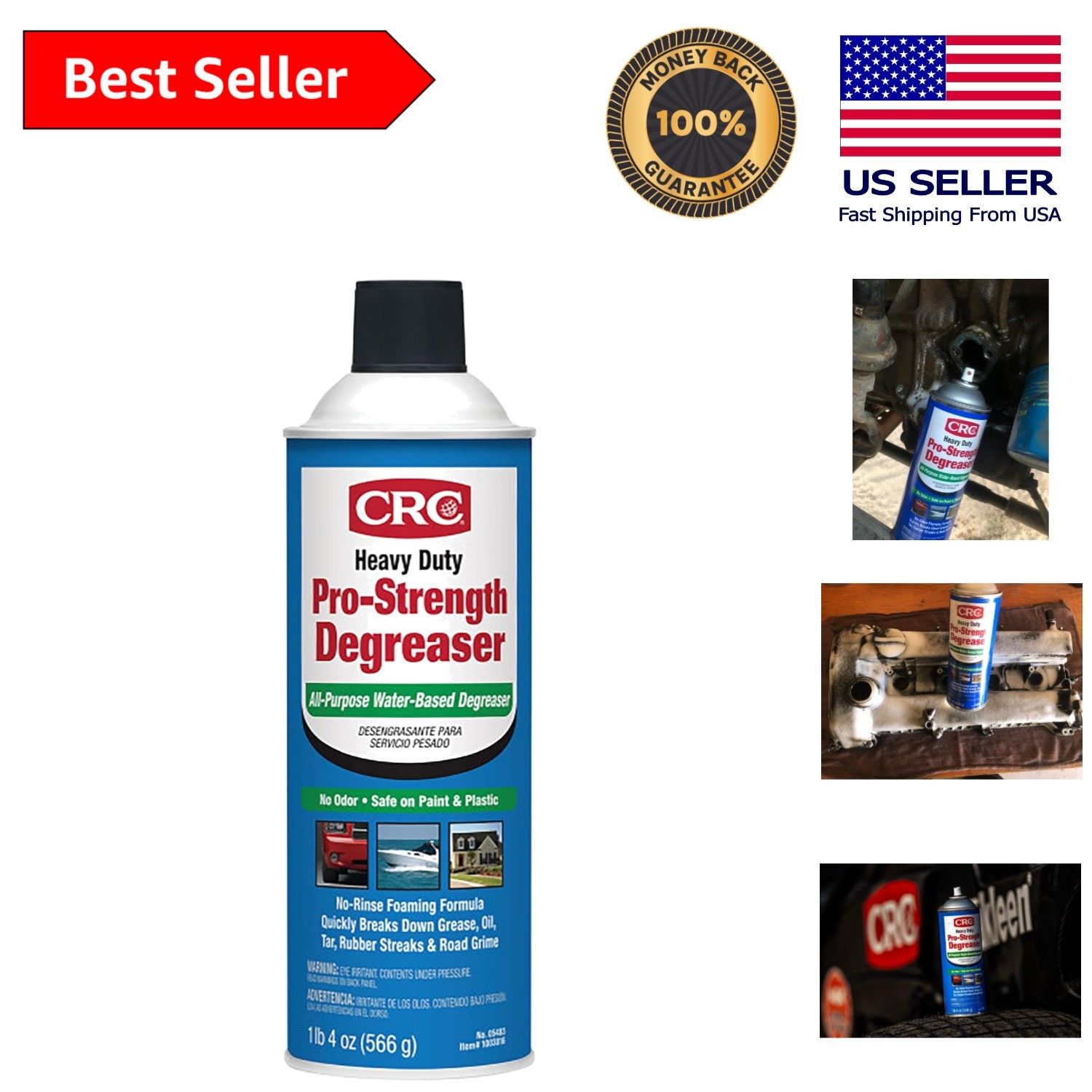 20 oz Heavy Duty Degreaser - Water-Based, Unscented, Multi-Surface Cleaner gallery