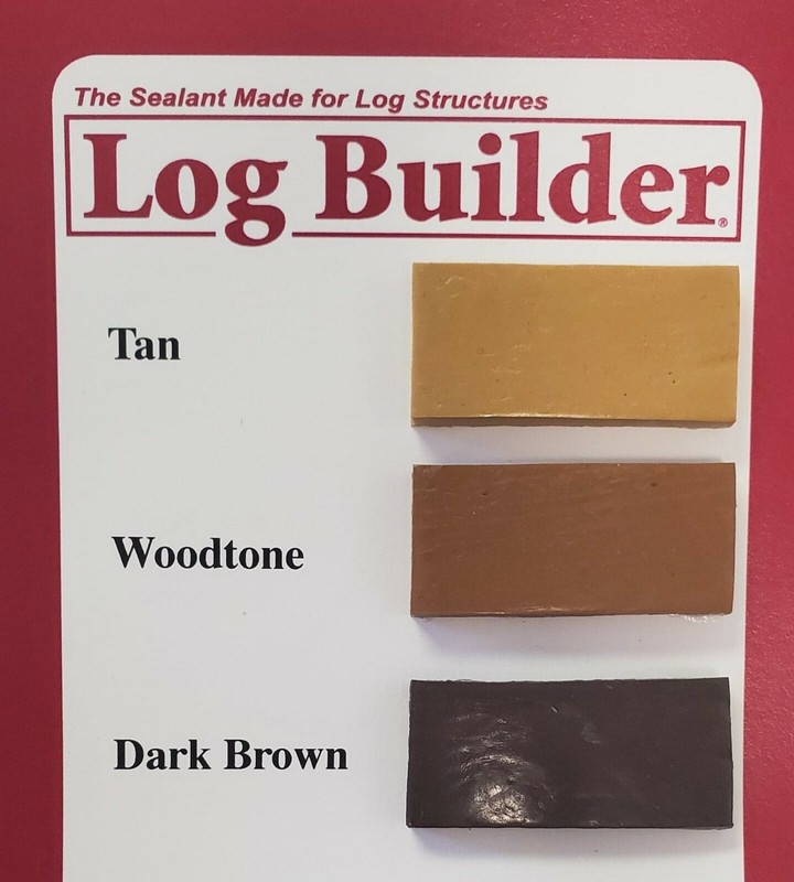 Sashco Log Builder 10.5oz, 30oz Tubes & 5 Gallon Pail - 3 colors gallery