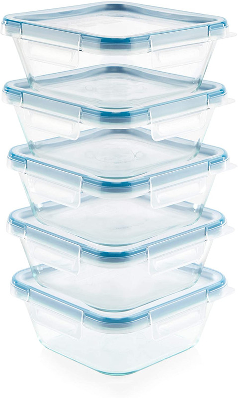 Snapware Total Solutions (5-Pack, 4 Cup) Glass Food Storage Containers Set, Airt gallery