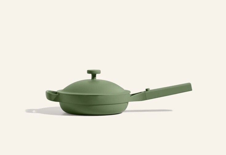 Our Place 8.5" Ceramic Nonstick Mini Always Pan SAGE 1.2 QT READ Description gallery