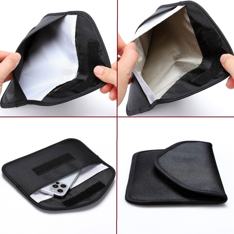 5PCS Faraday Bag RFID Signal Blocking Shielding Pouch Case For Phone Car Key FOB gallery