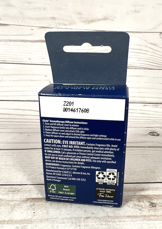 Glade Aromatherapy Cool Mist Diffuser Refill FIND CLARITY Lemongrass Bergamot 3x gallery