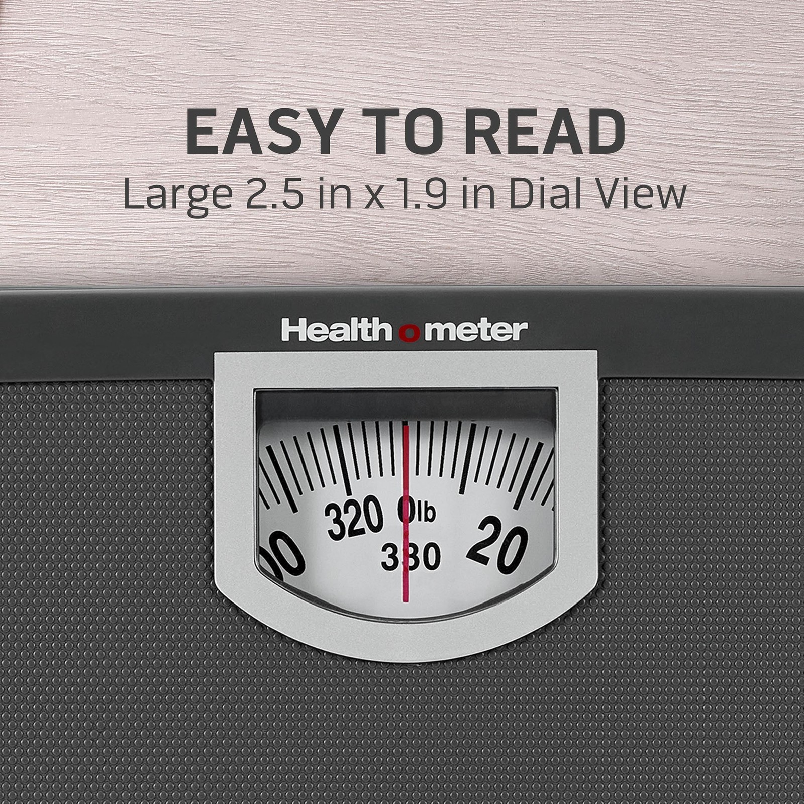 Health o meter Compact Dial Bathroom Scale, 330 lb. Capacity, Sturdy Metal gallery