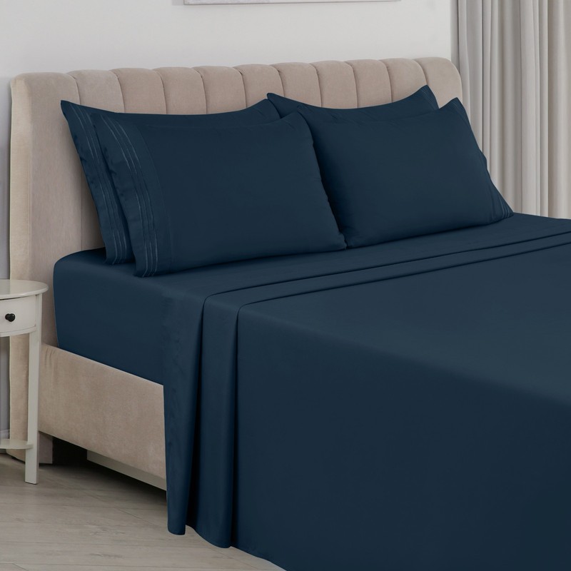 1800 Series Bed Sheets 6 Pcs Extra Comfort Hotel Collection Bedsheet Set gallery