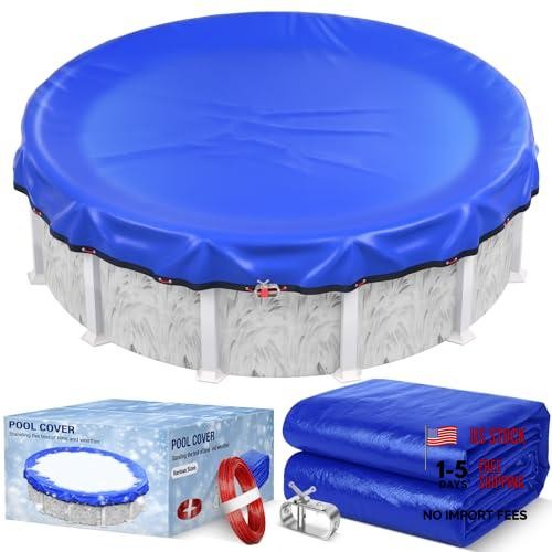18FT Round Winter Pool Cover 500D Extra Thick Above Ground Pool Cover 18 FT gallery