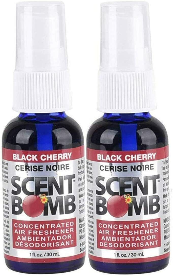 Scent Bomb 100% Oil Based Concentrated Air Freshener Spray, Cherry, 2 Pack gallery