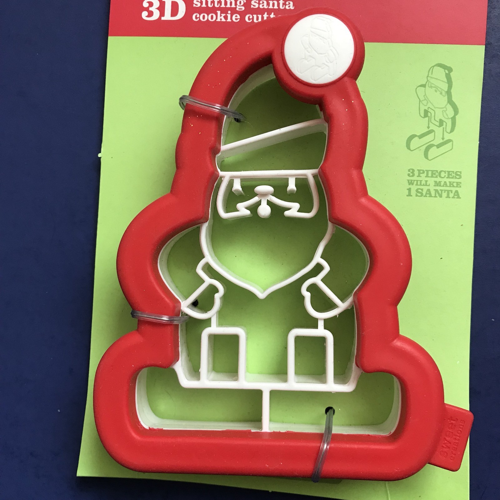 Good Cook Sweet Creations 3D Sitting Santa Claus Christmas Cookie Cutter 4x5" gallery