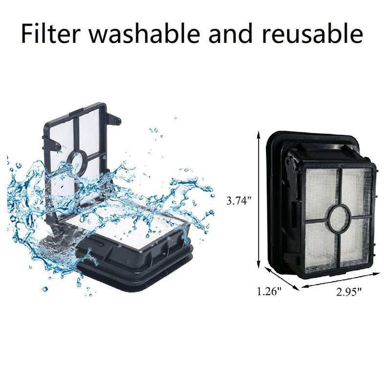 Replacement Hepa Filter Brush Roll Kit for Bissell Crosswave 1866 1868 2306 1926 gallery