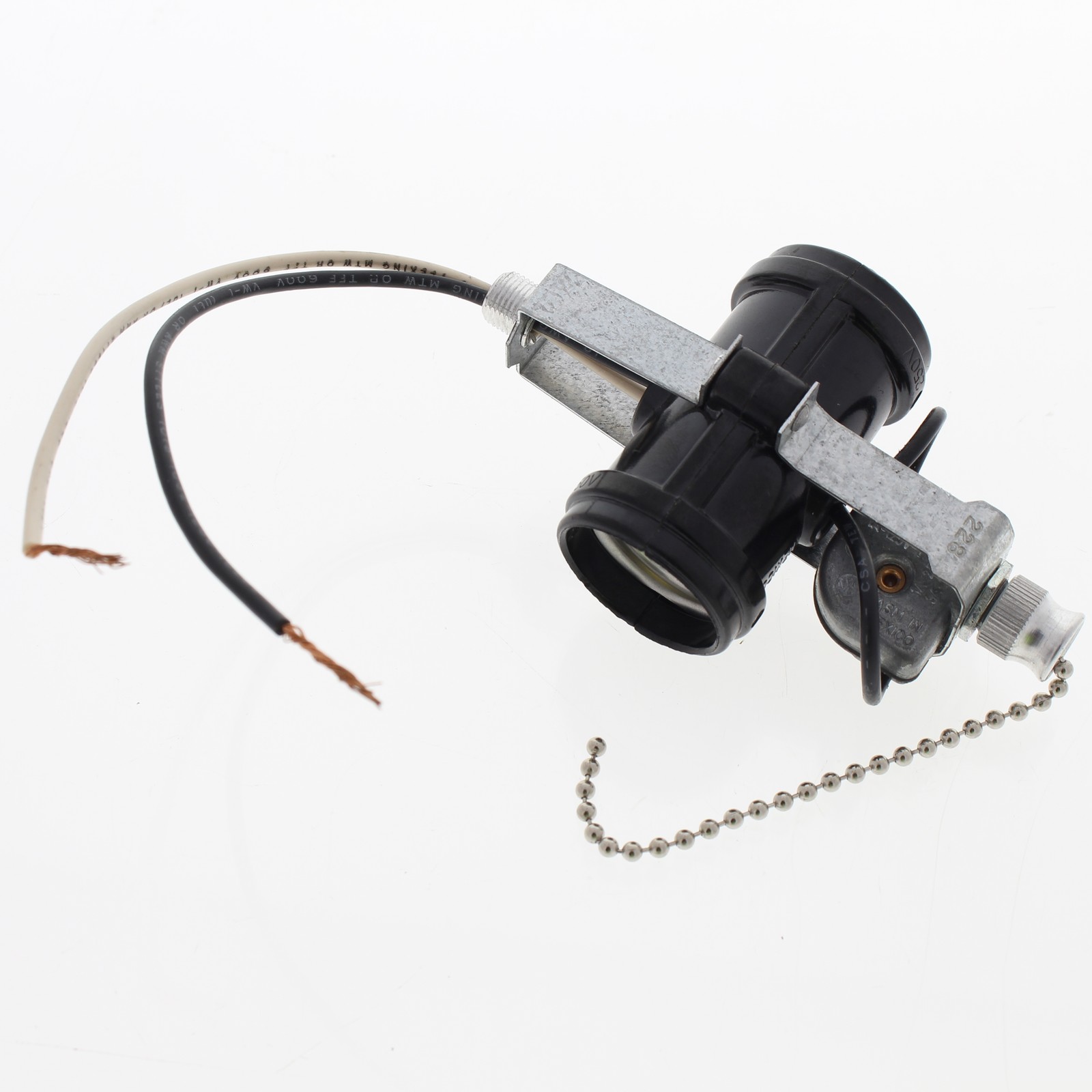 Leviton 4017-D4F 2-Light Socket Cluster Pull Chain Lampholder 660W 125/250V 1A T gallery