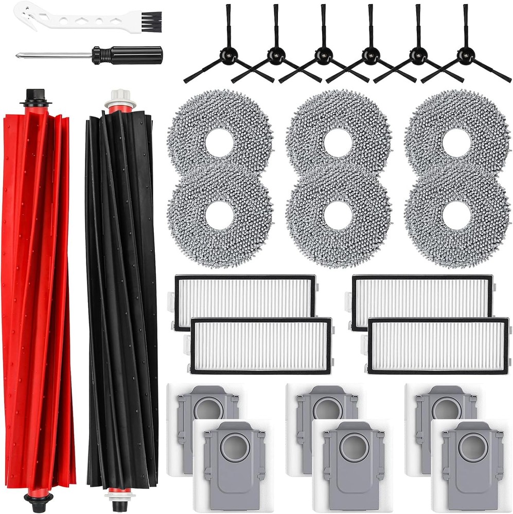 26 Pack Replacement Accessories for Roborock Qrevo Master Qrevo Slim Robot