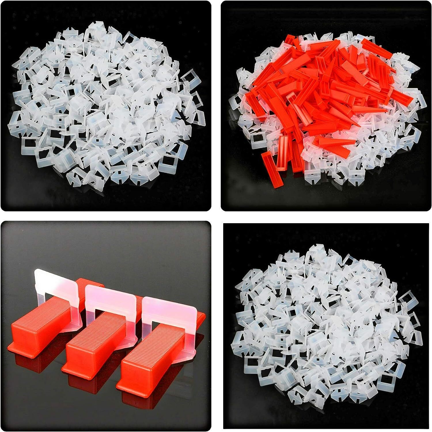 200-1000 Clip Tile Leveling System Kit Floor Wall 1-3mm Tile Spacer Tiling Tool gallery