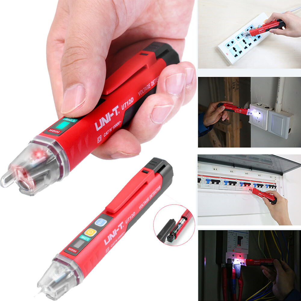 LED AC Electrical Voltage Power Detector Sensor Tester Non-Contact Pen 90-1000V gallery